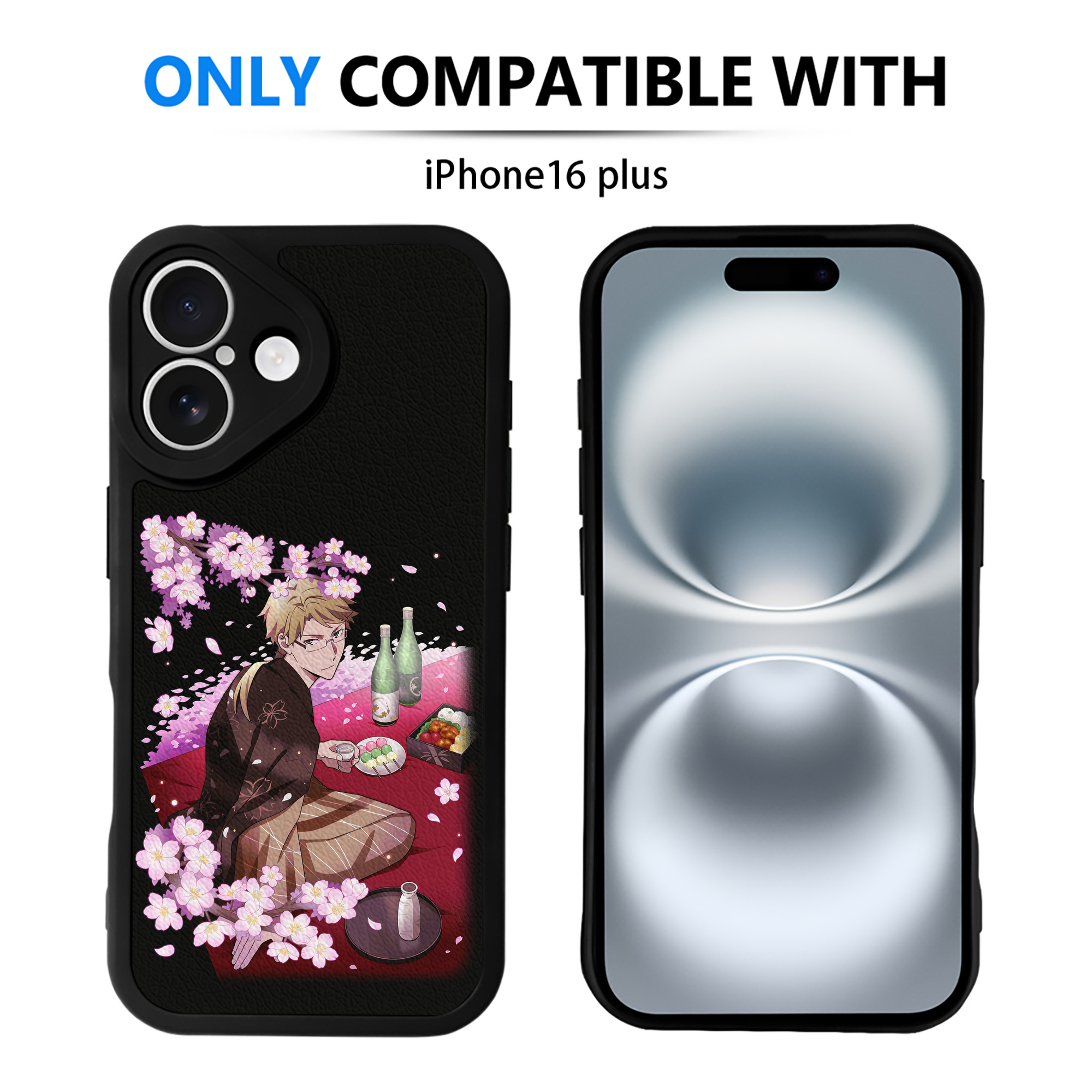 （画像用） 文豪ストレイドッグス Bungo Stray Dogs 【iPhone 16シリーズ対応】シリコンスマホケース（レザー調） 材質：シリコン